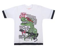 Remera Manga Larga bordado flor Rayada