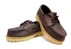 Zapato Colegial Vinilo Canadiense Con Cordon