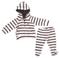 Conjunto Plush Buzo Con Capucha y Pantalon con Pie