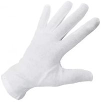 Guantes blancos (Comunion u otro uso) Algodon Liso 
