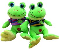 Peluche de Rana Con Sonido Croa 