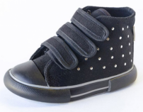 Bota Lona Basket Velcro con tachas