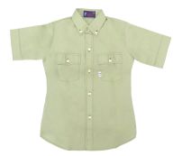 Camisa Manga Corta con Bolsillos Liso