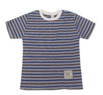 Remera Manga Corta Rayada