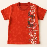 Remera Manga Corta Batik Estampado Red Jean