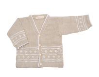 Saquito de Cashmilon Lisos escote en V Combinados 2 colores