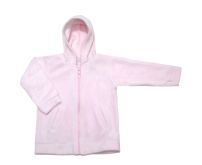 Campera Polar con Capucha Rayada