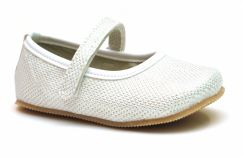Balerina Chatita Con Velcro Lurex 