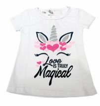 Remera Manga Corta Algodón Modal Unicornio