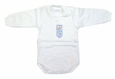 Body estampado manga larga  a lunares