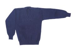 Pullover Colegial Lana Gruesa Escote En V