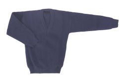 Pullover Sweater Colegial Escote V 