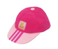 Gorro Cap con visera Winnie Pooh Rayado con imagen cuadrada holografica en la frente