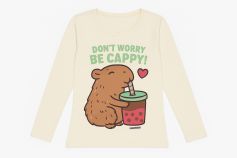 Remera Manga Larga Personaje Capibara