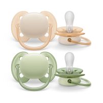 Chupete Ultra Soft Silicona 0-6m Meses BPA FREE x2