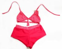  Malla 2 piezas Coulote Estampado