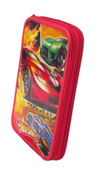 Cartuchera 2 pisos Hot Wheels 