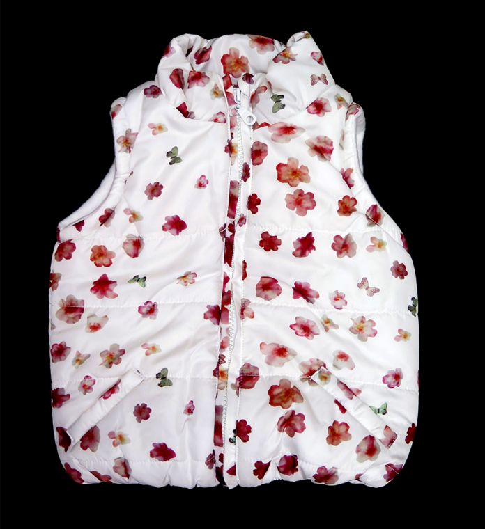 Chaleco Forrado Con Polar Estampado Nena