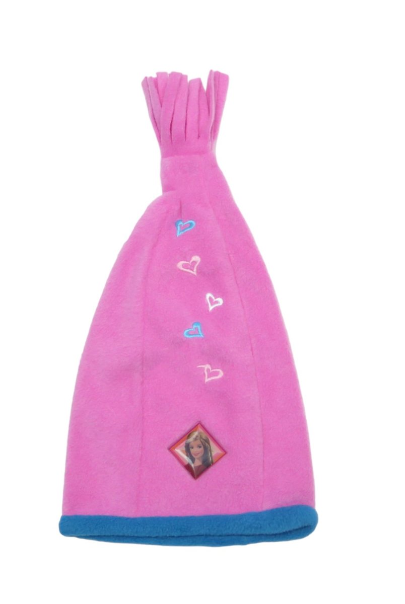 Gorro de Polar con Flecos y Aplique de Barbie