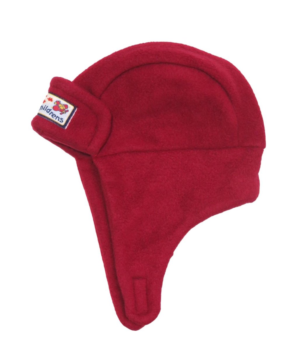 Gorro Tipo Aviador de Polar Con Abrojo Etiqueta Aplique Con Avion y Children´s