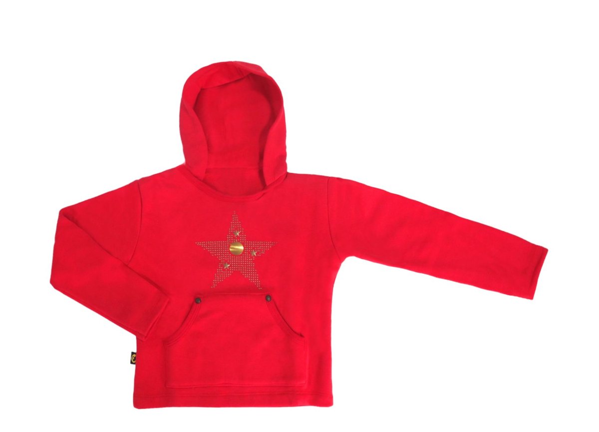 Buzo con Capucha con Tachas y Estrella
