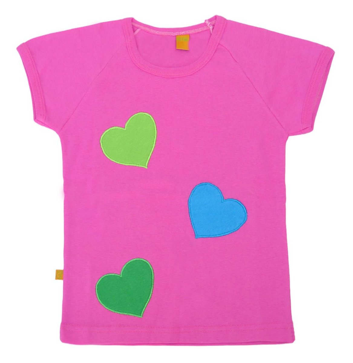 Remera Manga Corta Corazon Bordado