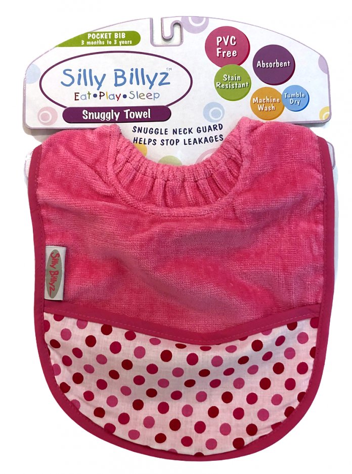 Babero Plush y Silver Con Broche Bolsillo Estampado