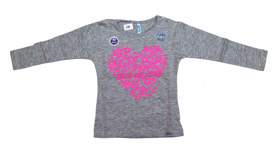 Remera Manga Larga Estampada Nena
