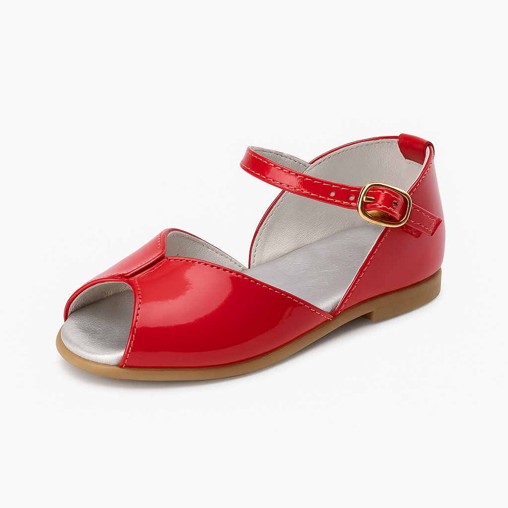 Balerina charol boca de pez con pulsera