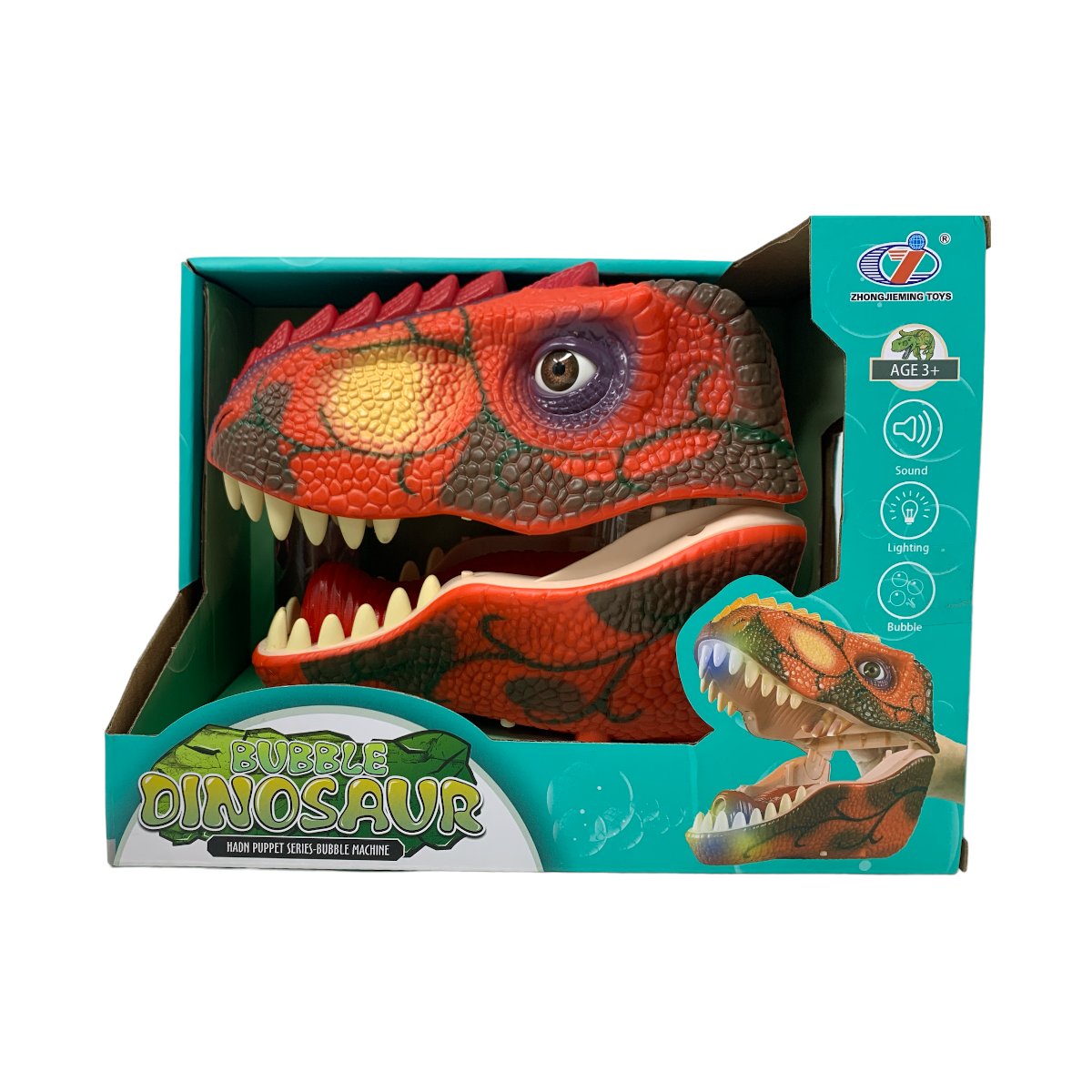 Titere Marioneta Dinosaurio Con Luz Y Sonido - Con Spray De Humo
