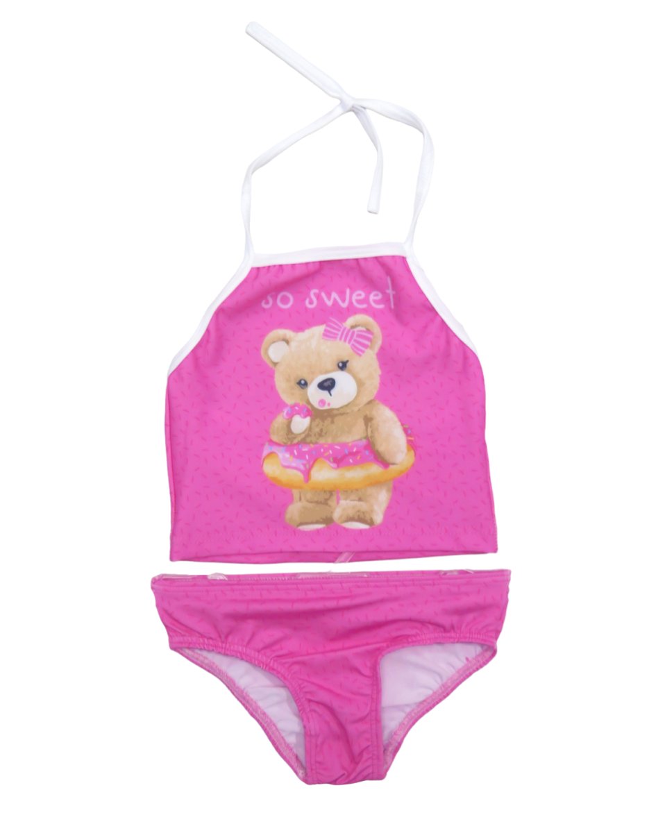 Traje De Baño - Malla - Dos Piezas - Musculosa Y Bombacha Con Estampa
