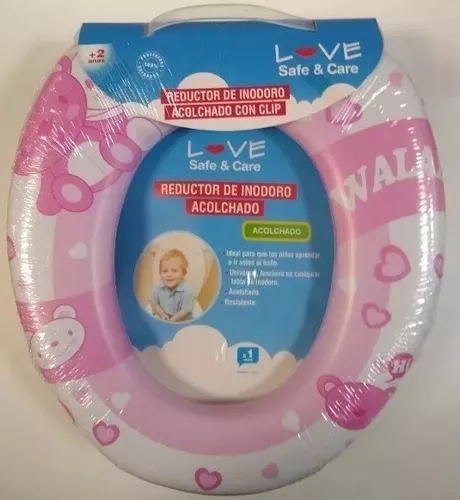 Reductor Adaptador De Inodoro Acolchado Con Clip
