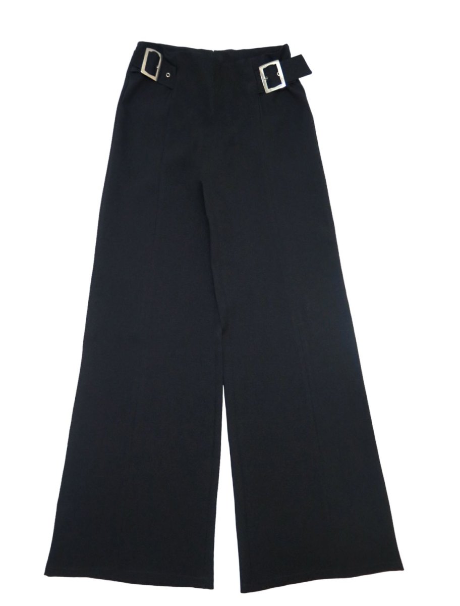 Pantalon de Vestir Nena.Tropical con detalle de hebilla en la cintura