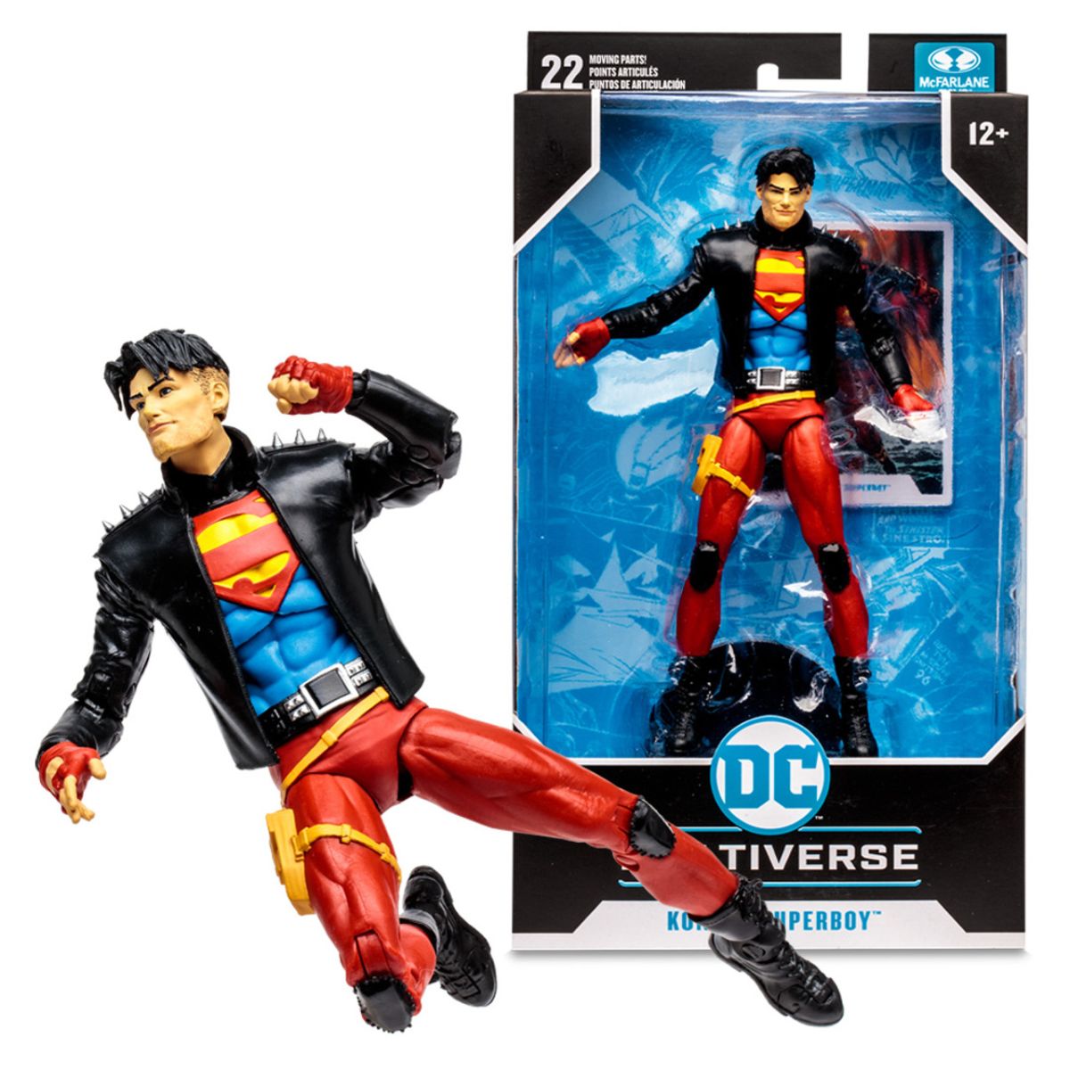 Muñeco Figura Articulada Kon-El Superboy - 22 Puntos De Articulacion