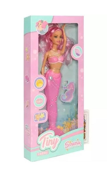 Muñeca Tiny Sirena con luz