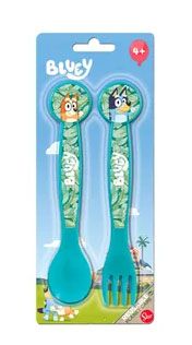 Set Cubiertos Tenedor y Cuchara Bluey