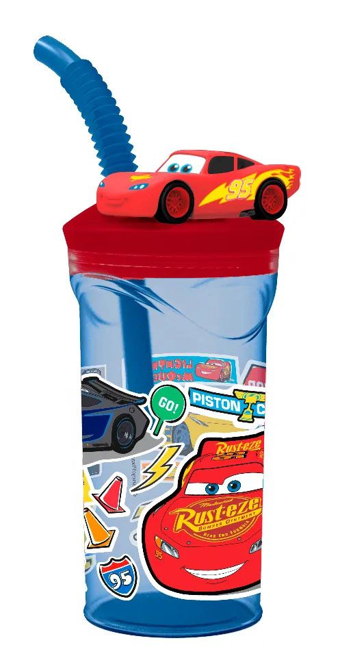 Vaso 360ml Figura 3D Cars