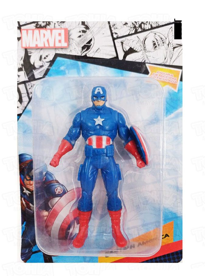 Muñeco Figura De Accion Articulada - Capitán América