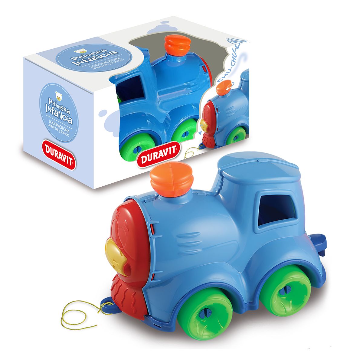 Locomotora Arrastre Y Sonido - Primera Infancia - Didactico