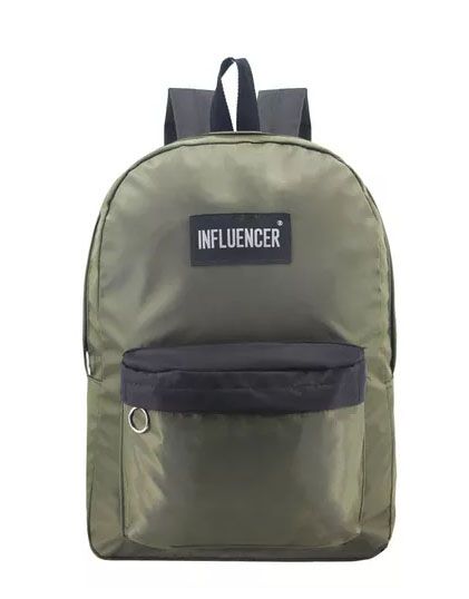 Mochila Espalda Escolar Influencer Con Bolsillo Frontal