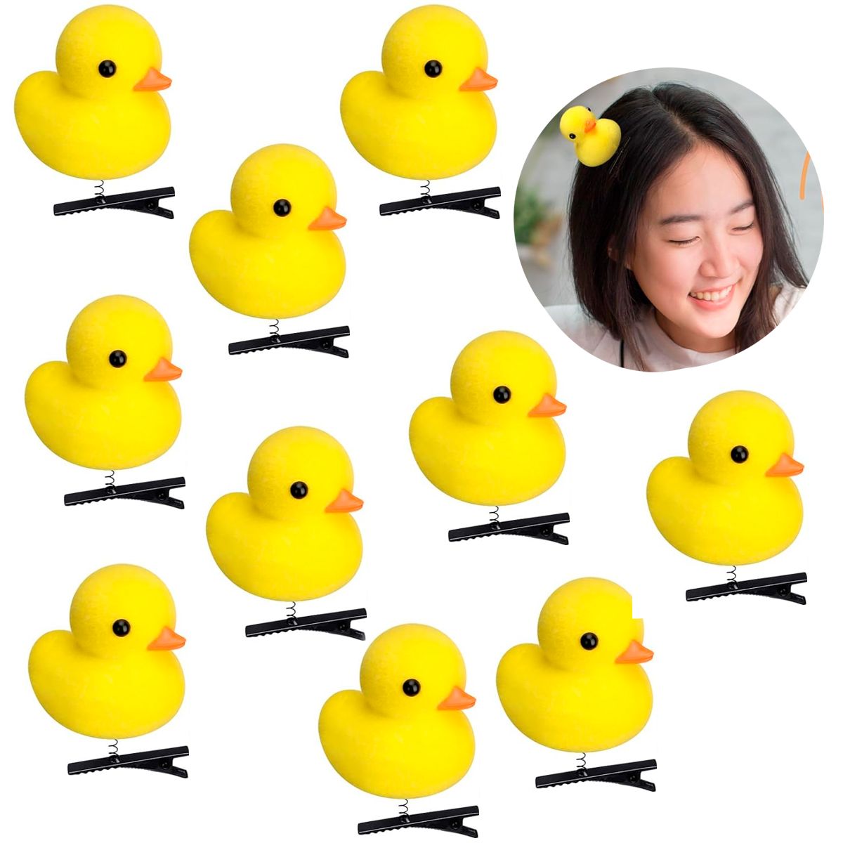 Patito Kawaii pollito para la cabeza