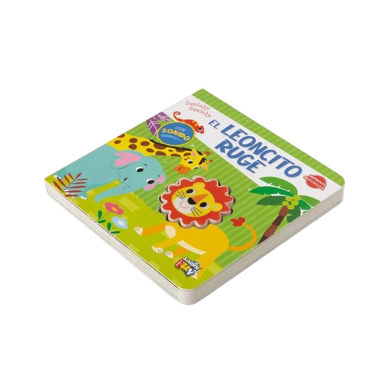 Libro El Leoncito Ruge  - Tapa Dura - Imprenta Mayúscula - Con Sonido