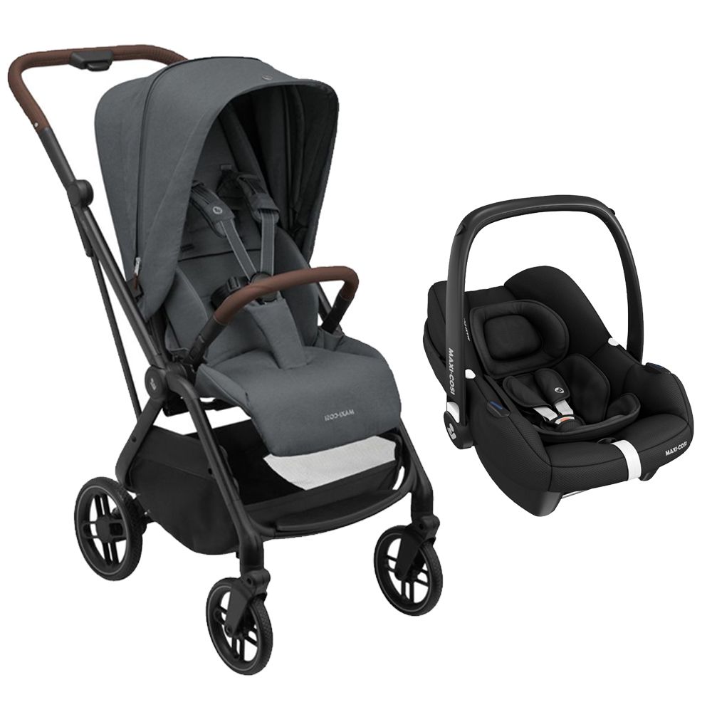 Leona 2 Cochecito Asiento Reversible + Huevito Cabrio Fix + Conectores