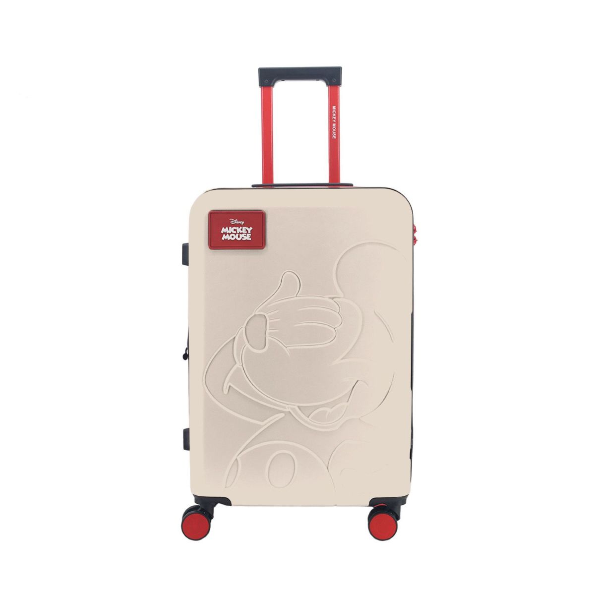 Valija Carry On Mickey Mouse Bajo Relieve - 20 Pulgadas - 100% ABS