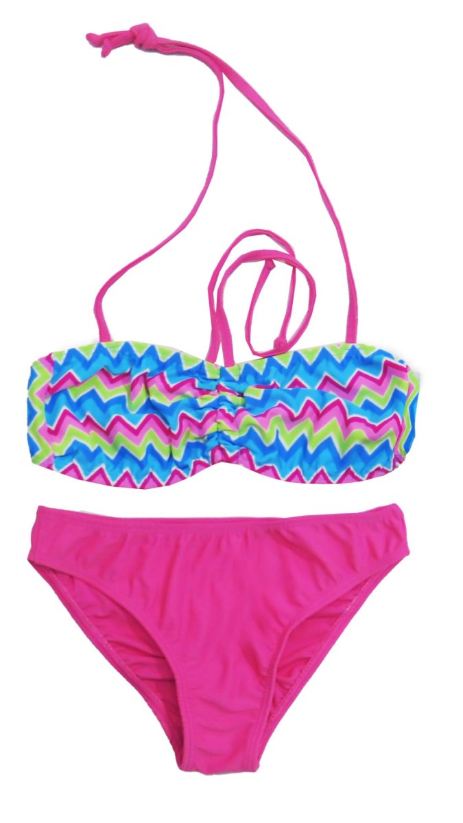 Malla 2 piezas Estampado Zig Zag