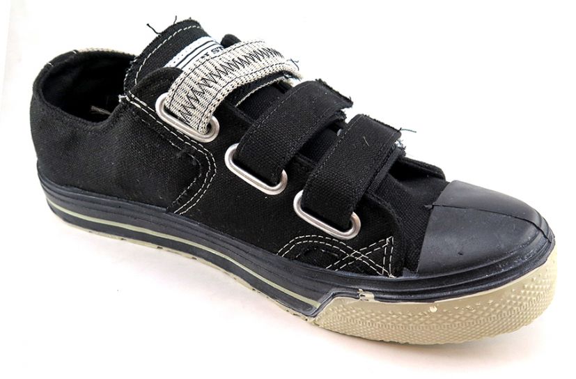 zapatillas de lona 1/2 bascket con 3 velcros