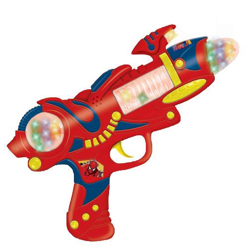 Pistola con luz y sonido de Spiderman (30 cm.)