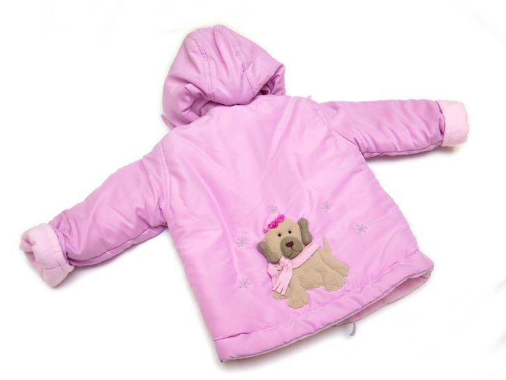 Campera de Microfibra Bordada con Aplique de Conejito con Valla en Espalda