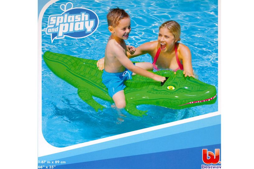 Cocodrilo Inflable Con Manija