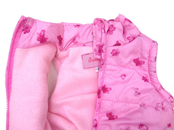 Chaleco Forrado Con Polar Estampado Nena